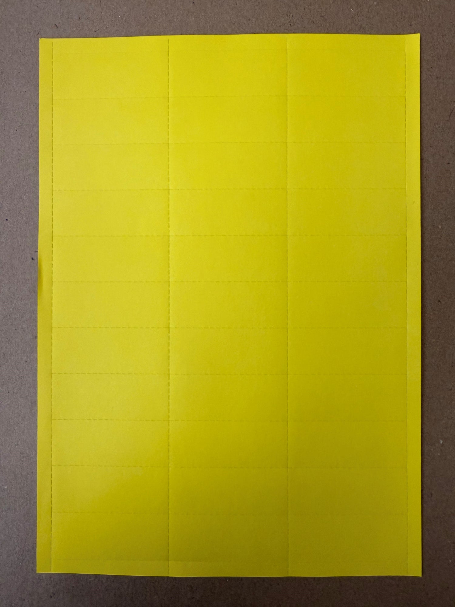 Barcode Labels - Yellow