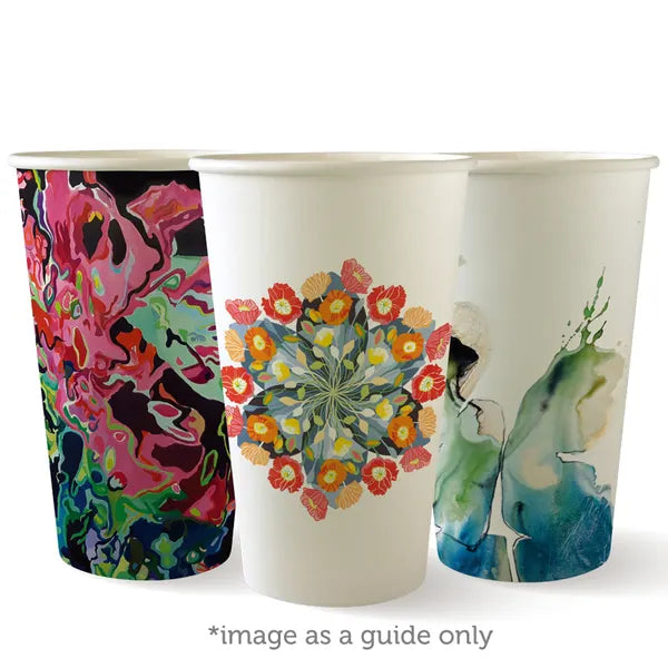 16oz / 510ml (90mm) Art Series Single Wall BioCup
