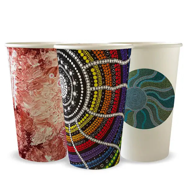 16oz / 510ml (90mm) Indigenous Art Series Single Wall BioCup