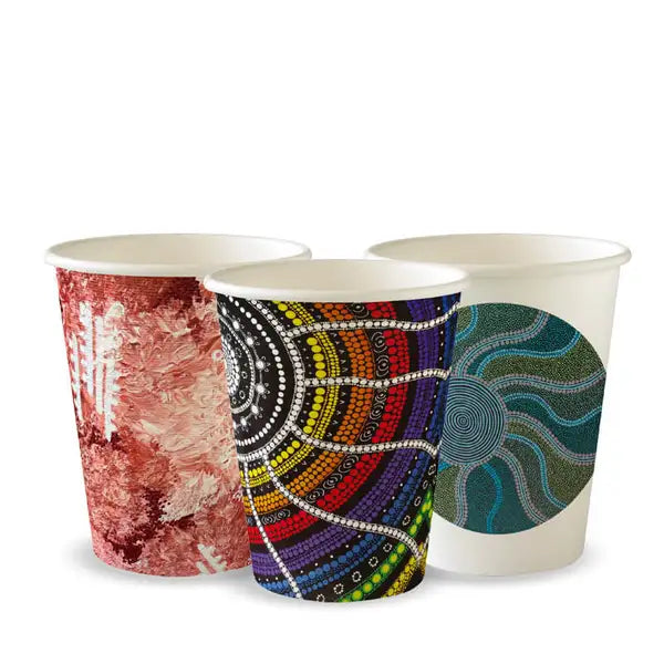 8oz / 280ml (80mm) Indigenous Art Single Wall BioCup