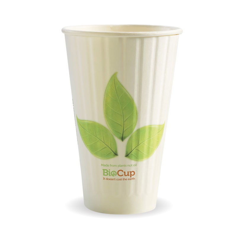 16oz / 460ml (90mm) Leaf Double Wall BioCup