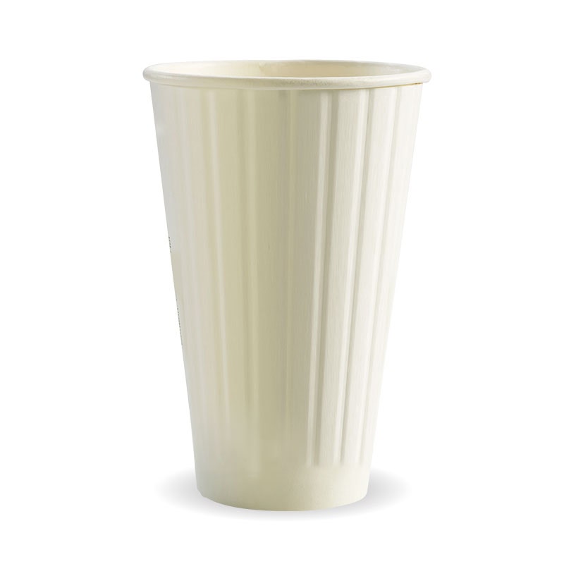 16oz / 460ml (90mm) White Double Wall BioCup