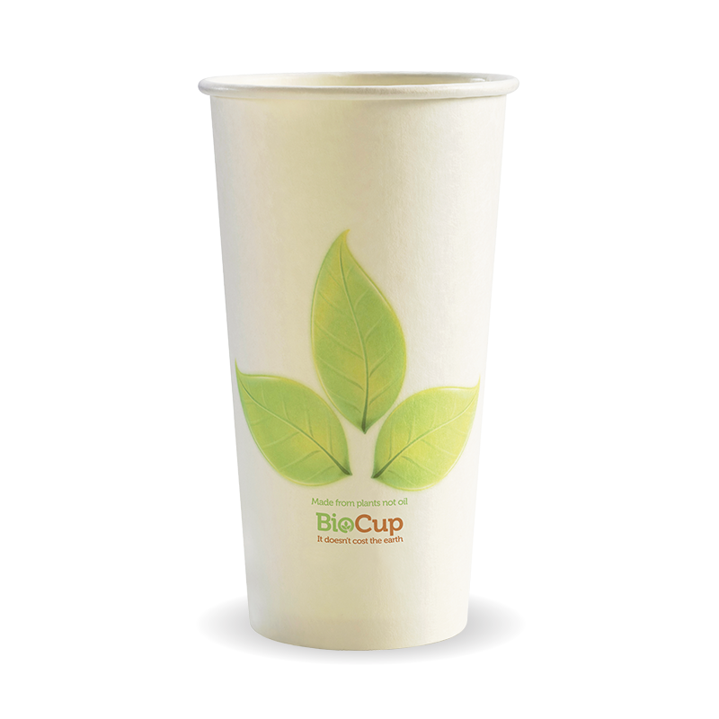 20oz / 595ml (90mm) Leaf Single Wall BioCup