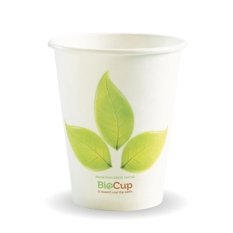 8oz - 280ml (80mm) Leaf Single Wall BioCup