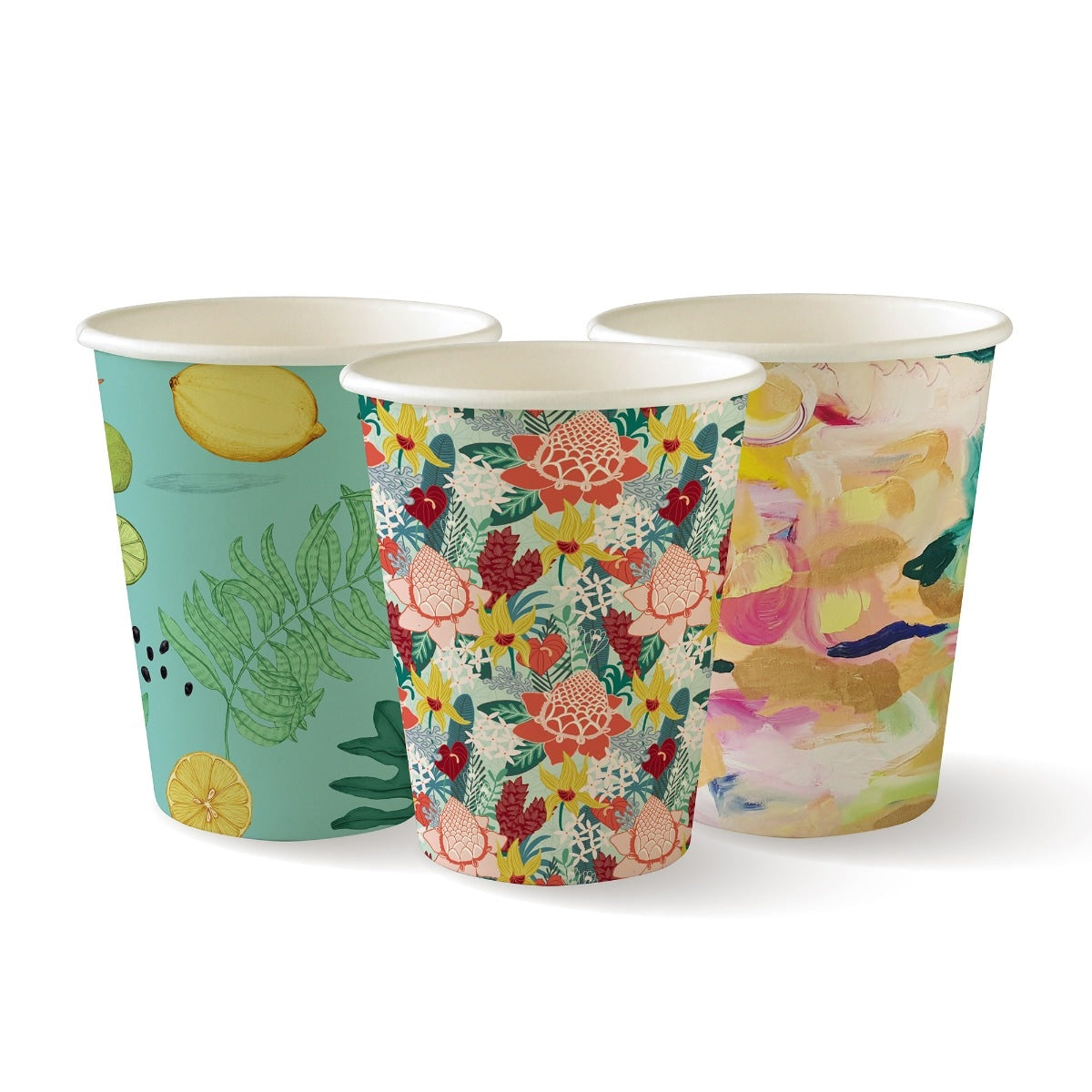 8oz - 280ml (90mm) Art Series Single Wall BioCup - 25pk
