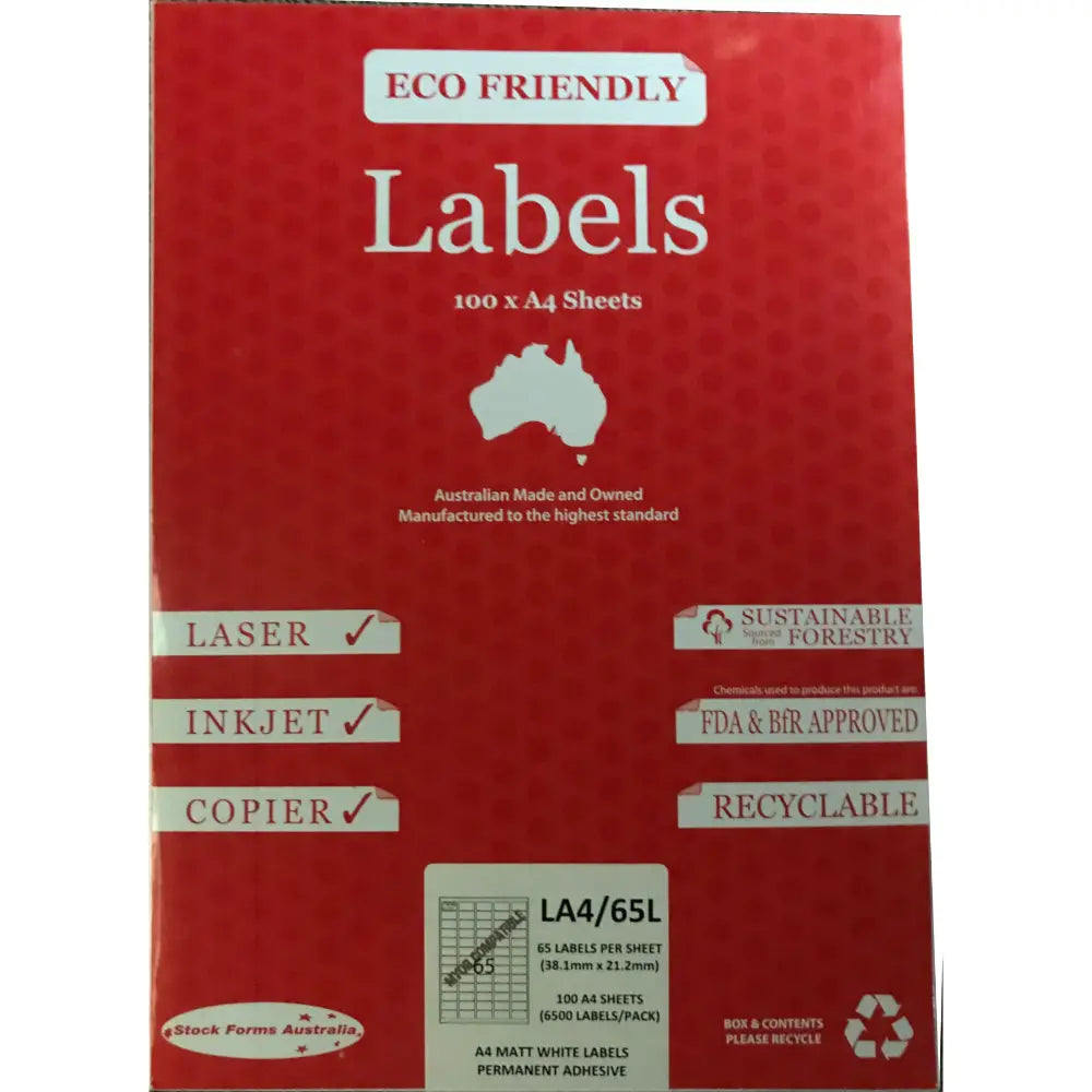 A4 Label Sheets