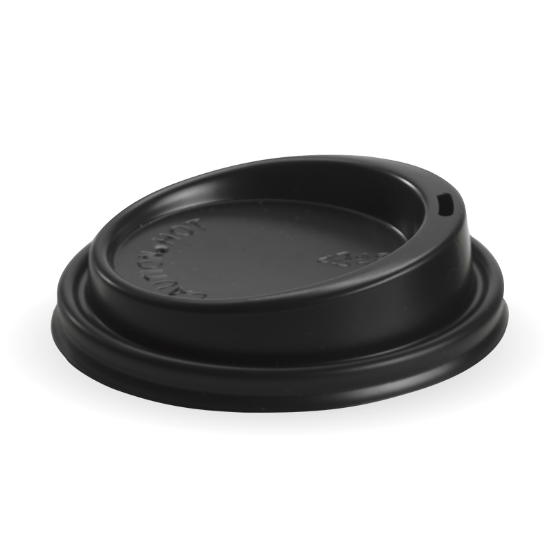 90mm Large Black PS BioCup Lid