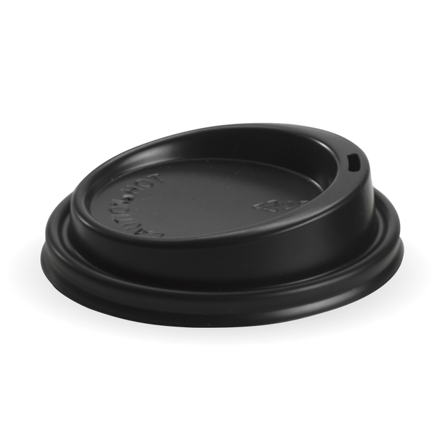 90mm Large Black PS BioCup Lid