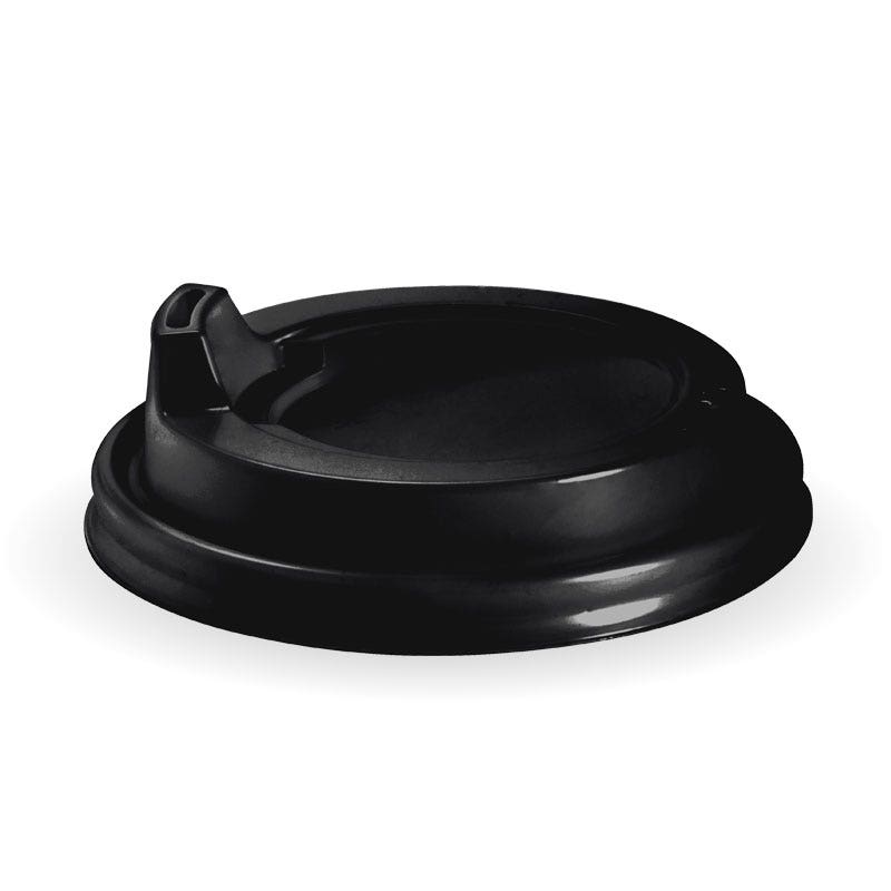 90mm Large Black PS Sipper BioCup Lid