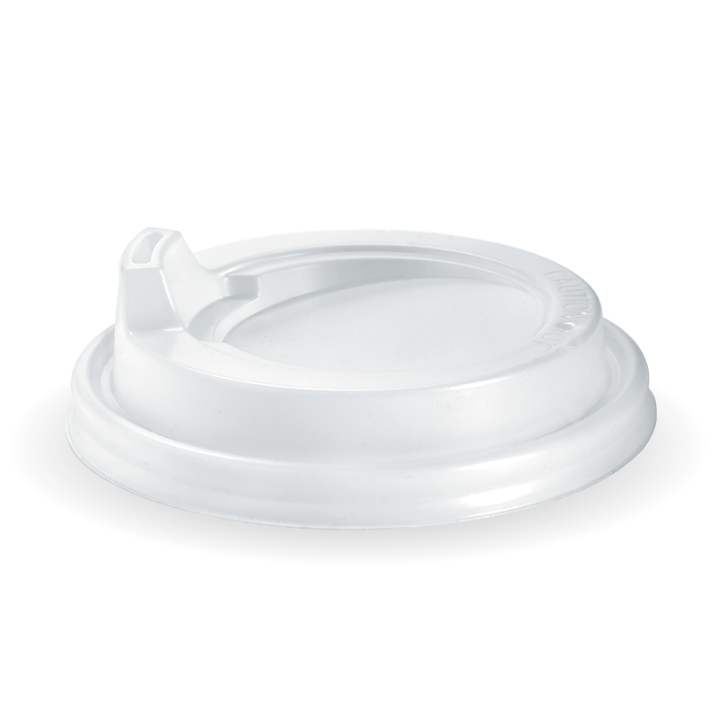 90mm Large White PS Sipper BioCup Lid