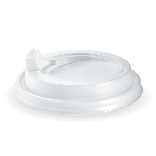 90mm Large White PS Sipper BioCup Lid