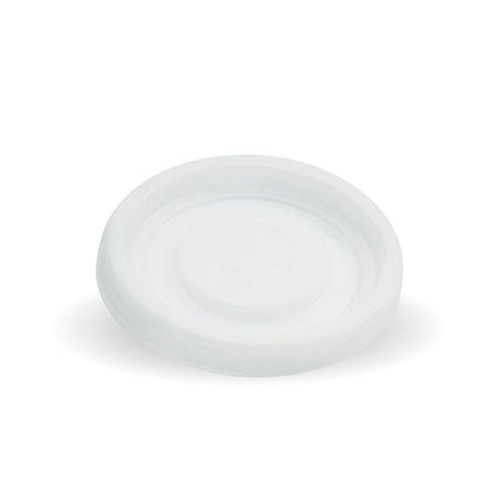 63mm / 4oz White PS No Hole BioCup Lid