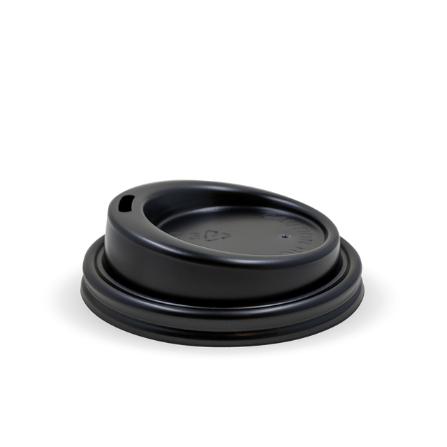 63mm / 4oz Black PS Sipper BioCup Lid