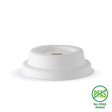 63mm / 4oz White Plant Fibre BioCup Lid