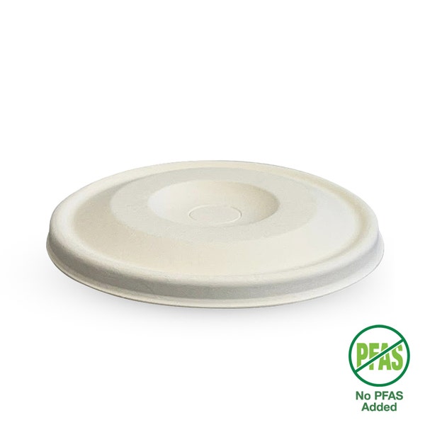 90mm Plant Fibre Flat Cold Paper BioCup Lid