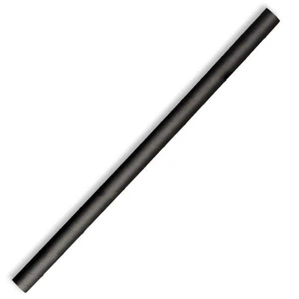 Pack of 10mm Jumbo Black BioStraw (100)