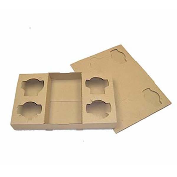 Coffee Tray - 4 Cup Holder Carry Tray