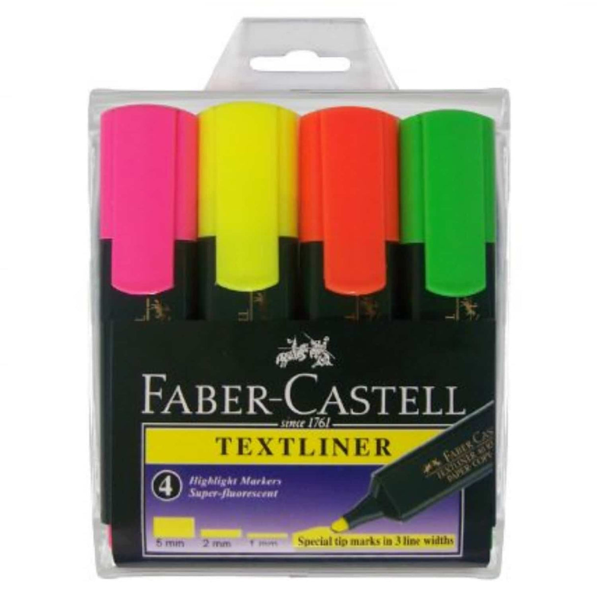 Highlighter Faber Castell Assorted 4