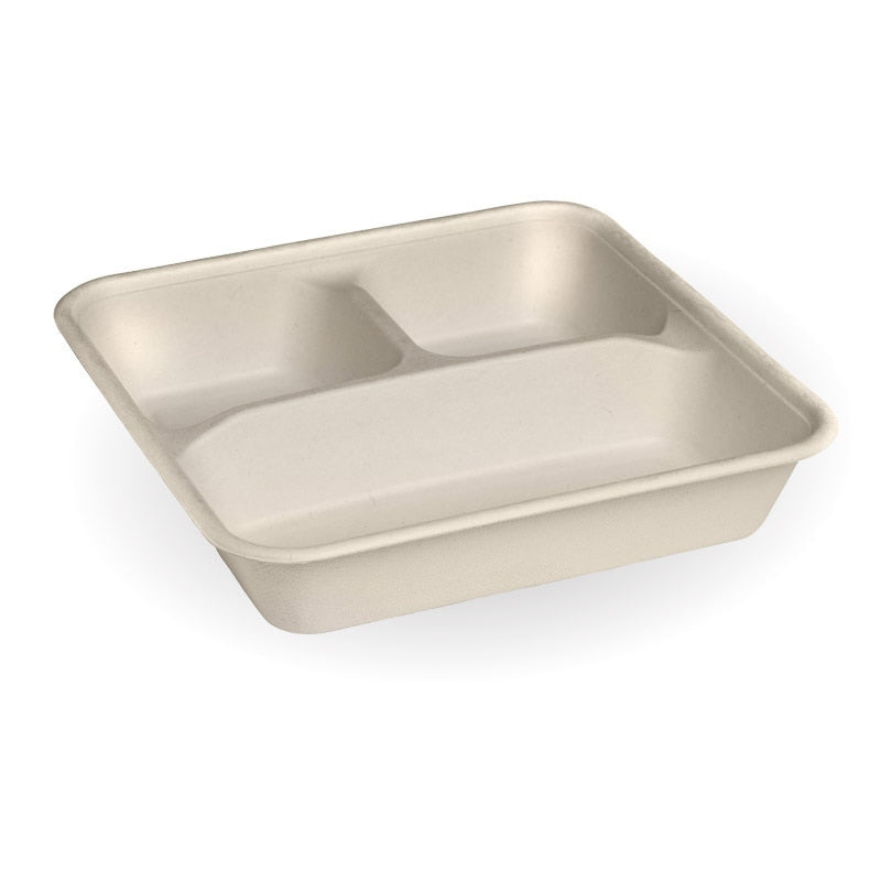 3-Compartment Large Natural Takeaway Base