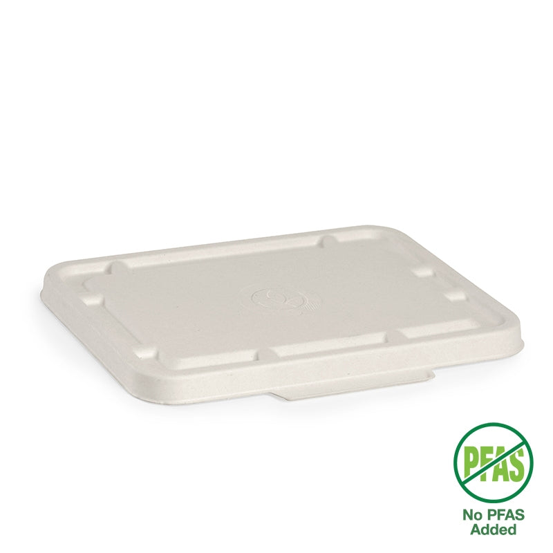 2 & 3 Compartment White Takeaway Base Lid