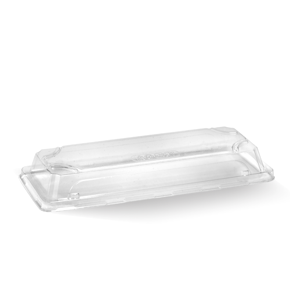 Long BioCane Sushi Tray PLA Lid