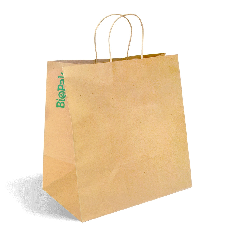 Jumbo Twist Handle (355x370x220mm) Kraft Paper Bags