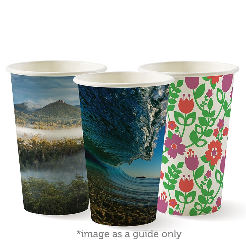 350ml (80mm) Single Wall Art Series BioCup