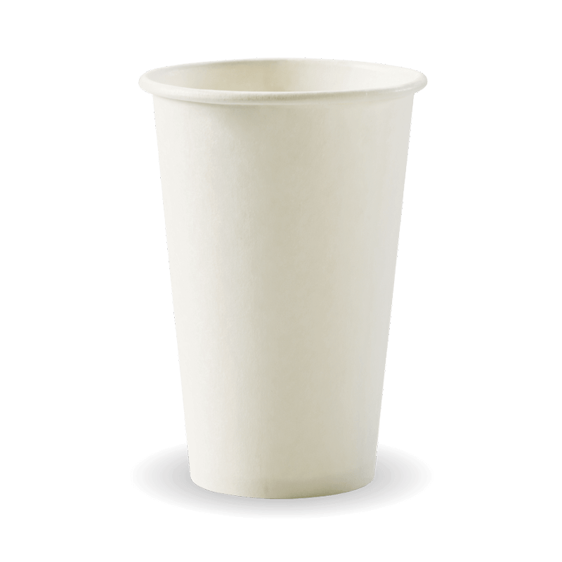 12oz / 350ml (80mm) White Single Wall BioCup
