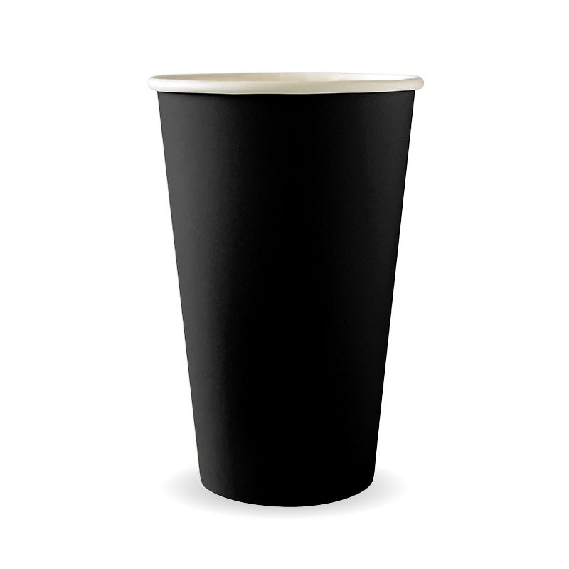 510ml (90mm) Black Aqueous Single Wall BioCup