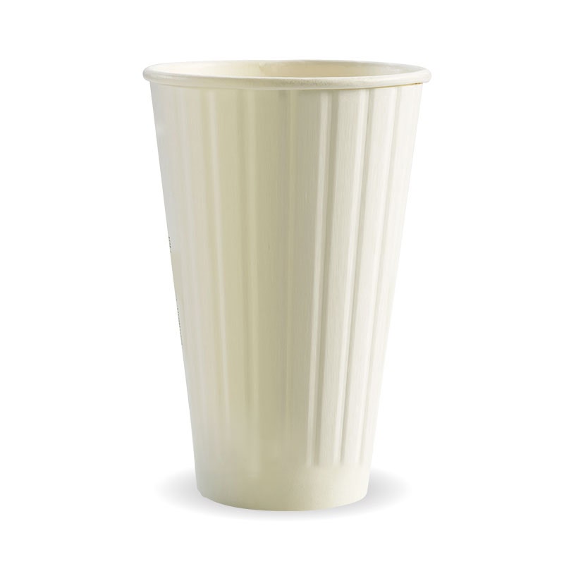 460ml (90mm) White Double Wall BioCup