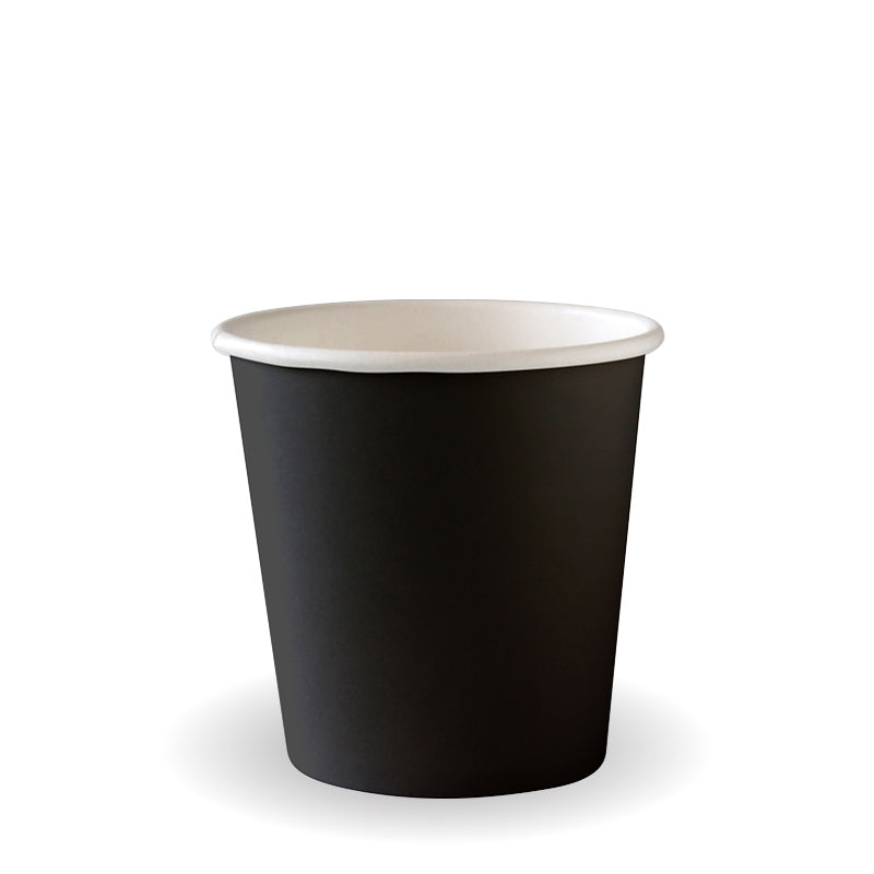 4oz Black Aqueous Single Wall BioCup