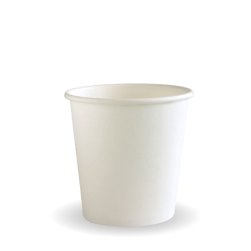 4oz White Single Wall BioCup