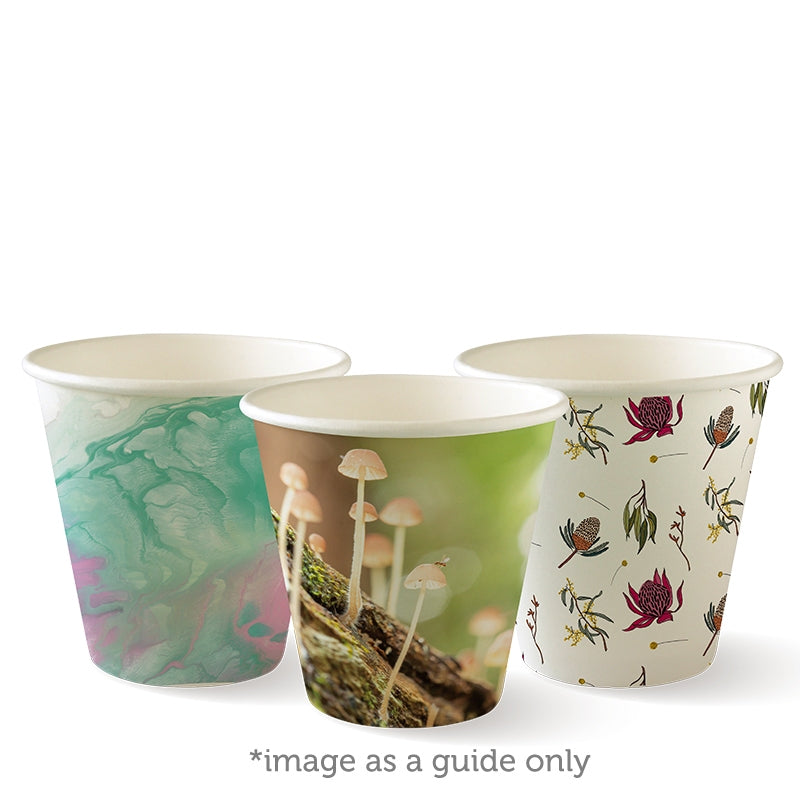 8oz - 280ml (90mm) Art Series Single Wall BioCup
