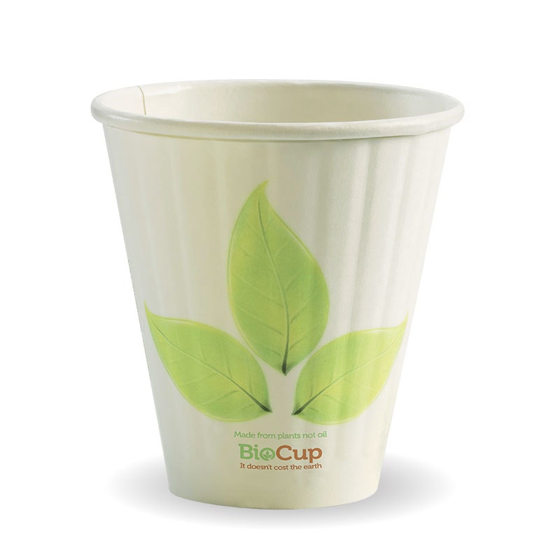 8oz - 295ml (90mm) Leaf Double Wall BioCup