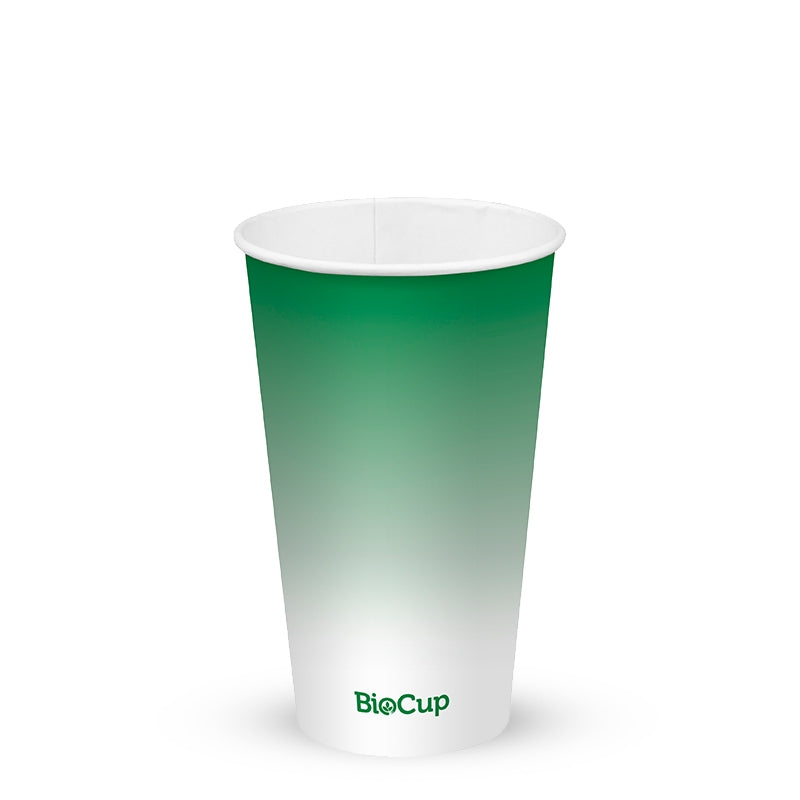 16oz / 500ml Green Cold Paper BioCup