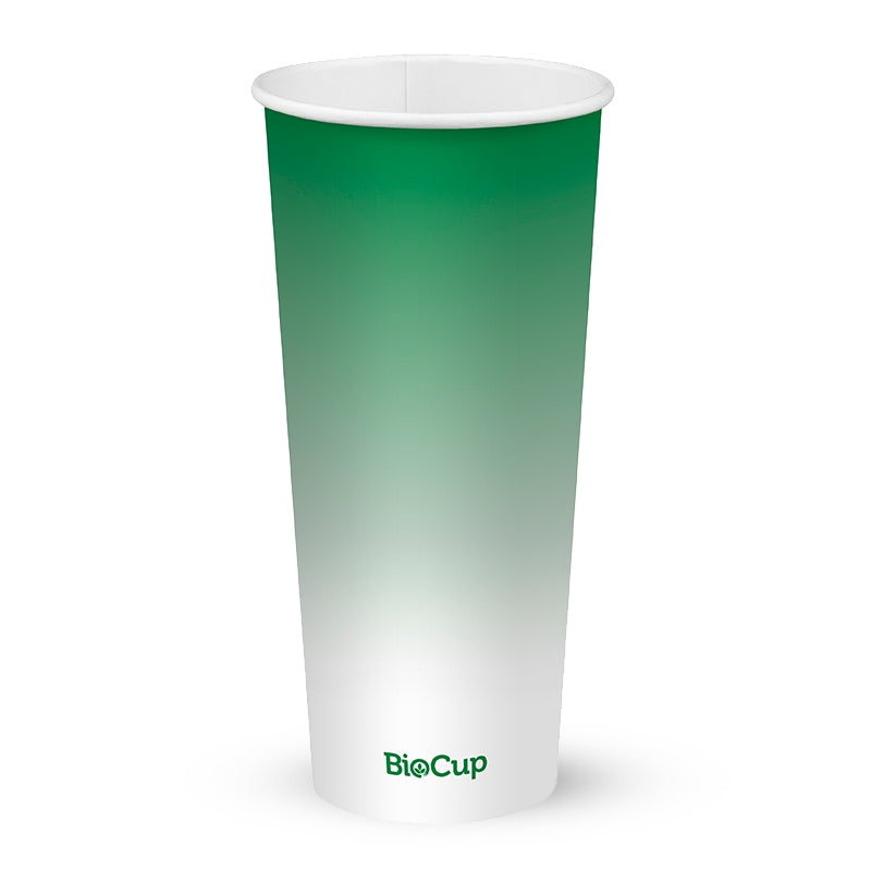 24oz / 700ml Green Cold Paper BioCup