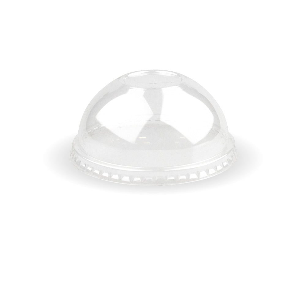 390-650ml 90mm Clear PLA Dome Lid For Paper Cold Cups