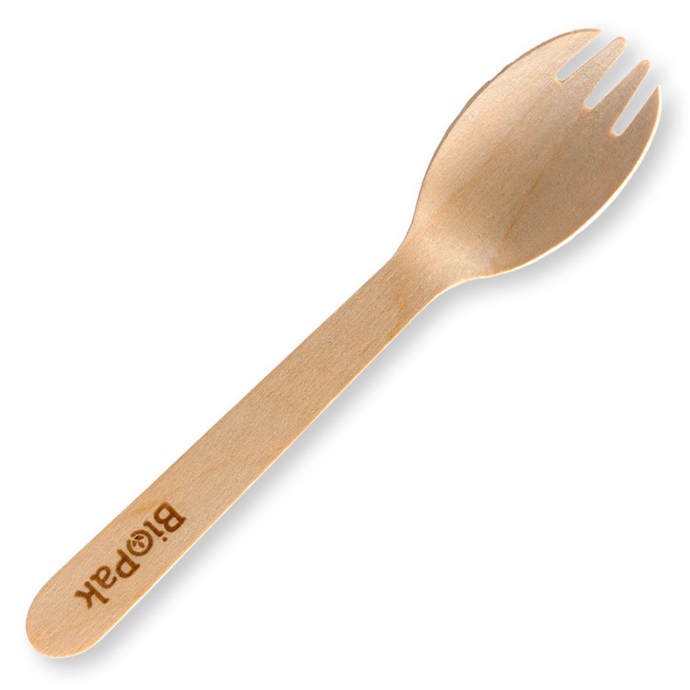 16cm Wood Spork (1000 pcs)