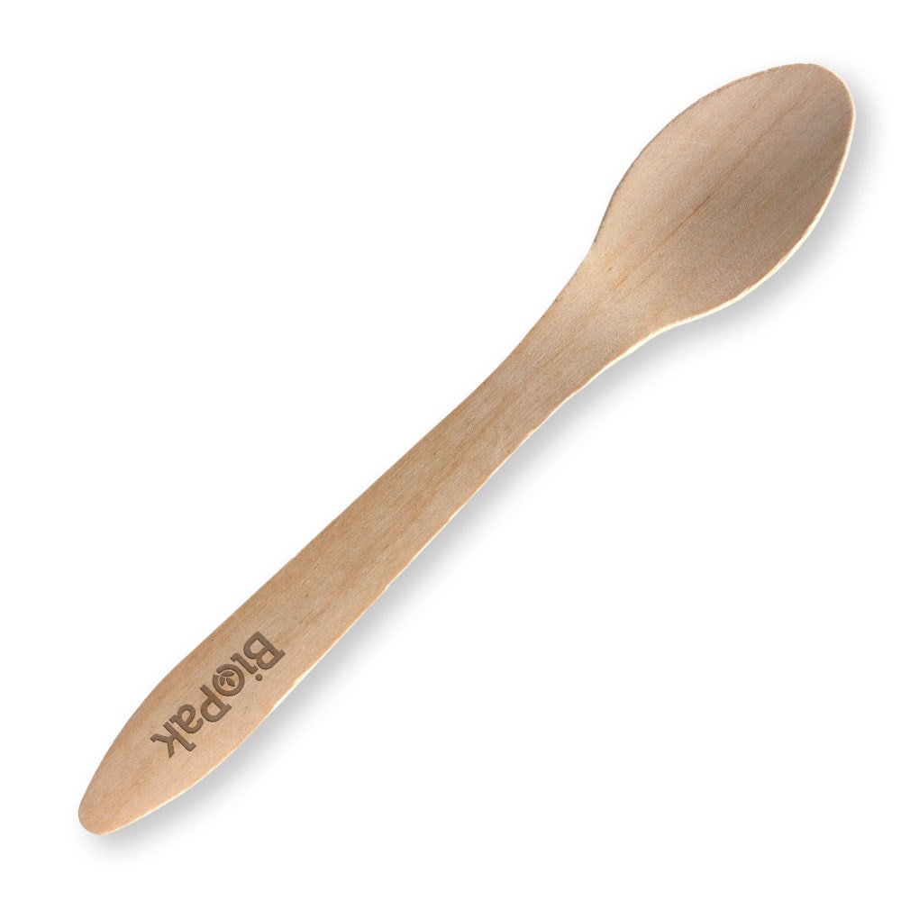 19cm Coated Wood Spoon