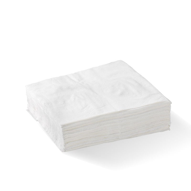 1 Ply 1/4 Fold White Lunch BioNapkin