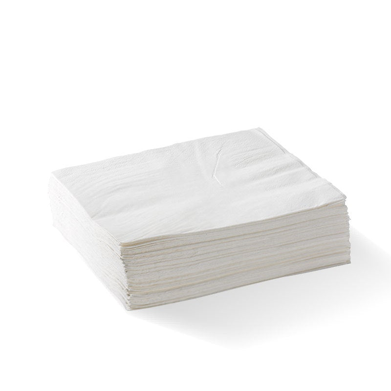 2 Ply 1/4 Fold White Lunch BioNapkin